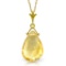 5.1 CTW 14K Solid Gold Enthusiasm Citrine Necklace