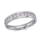 Certified 14K White Gold Diamond Diamond Band Ring 0.77 CTW