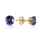 0.95 Carat 14K Solid Gold Joy In Your Eyes Tanzanite Earrings