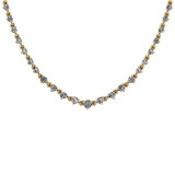 2.58 Ct VS/SI1 Diamond 14K Yellow Gold Necklace