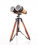 WDN/BRASS BINOCULAR ON STANDS 2 TONE BA