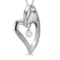 Certified 14K White Gold Dashing Diamonds Pendant