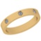 0.19 Ctw Diamond I2/I3 14K Yellow Gold Band Ring