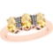 1.19 Ctw Citrine And Diamond I2/I3 14K Rose Gold three Stone Ring