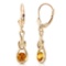 1.3 CTW 14K Solid Gold Elysian Citrine Earrings