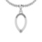 0.06 Ctw SI2/I1 Diamond Platinum Pendant