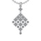 0.49 Ctw SI2/I1 Diamond 14K White Gold Pendant