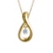 Certified 14K Yellow Gold Dashing Diamonds Pendant