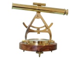 Solid Brass Alidade Compass 14in.