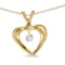 Certified 14K Yellow Gold Dashing Diamonds Pendant