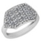 0.77 Ctw VS/SI1 Diamond 14K White Gold Ring