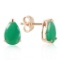 2 Carat 14K Solid Gold You Are All Mine Emerald Earrings