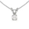 Certified 14k White Gold Pearl Pendant