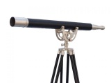Floor Standing Brushed Nickel With Leather Anchormaster Telescope 65in.