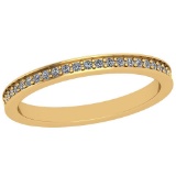 0.35 Ctw Diamond I2/I3 14K Yellow Gold Eternity Band Ring