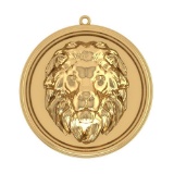 Lion Pendant 14K Yellow Gold