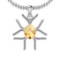 2.91 Ctw VS/SI1 Citrine And Diamond 10K White Gold Necklace