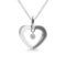 Certified 14K White Gold Dashing Diamonds Pendant