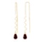 4.5 Carat 14K Solid Gold Unpredictable Journey Garnet Earrings