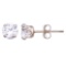 Certified 14k Cubic Zirconia Stud Earrings