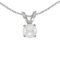 Certified 14k White Gold Pearl Pendant