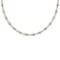 2.35 Ctw Citrine And Diamond I2/I3 10K White Gold Necklace