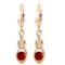 1.3 CTW 14K Solid Gold Elysian Ruby Earrings