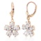 4.43 CTW 14K Solid Gold Zahra White Topaz Diamond Earrings