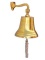 Brass Plated Hanging Ship's Bell 11in.