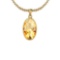 Certified 7.78 Ctw Citrine 14K Yellow Gold Pendant