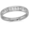 Certified 14K White Gold Diamond Diamond Band Ring