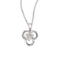 Certified 14k White Gold Diamond Flower Pendant (.24 carat)