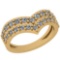 0.51 Ctw VS/SI1 Diamond 14K Yellow Gold Ring