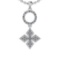 0.50 Ctw I1/I2 Diamond 14K White Gold Pendant