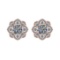 2.33 Ctw SI2/I1 Diamond Style 14K Rose Gold Stud Earrings