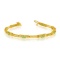 Certified 10k Yellow Gold Natural Peridot And Diamond Tennis Bracelet 1.68 CTW