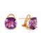 7.2 Carat 14K Solid Gold Provocative Amethyst Earrings