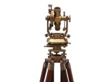 Floor Standing Brass Theodolite 62in.