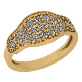 0.47 Ctw VS/SI1 Diamond 14K Yellow Gold Ring