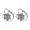 1.58 Ctw SI2/I1 Diamond 14K White Gold Earrings