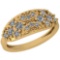 0.57 Ctw VS/SI1 Diamond Platinum 14K Yellow Gold Plated Ring