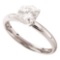 14kt White Gold Womens Round Diamond Solitaire Bridal Wedding Engagement Ring 7/8 Cttw