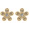 Certified 0.25 Ctw Diamond I2/I3 10k Yellow Gold Stud Earrings