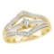 14kt Yellow Gold Marquise Diamond Marquise Bridal Wedding Engagement Ring 1/2 Cttw