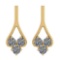 Certified 0.60 Ctw Diamond SI2/I1 14K Gold Stud Earrings