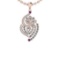 1.34 Ctw I1/I2Amethyst And Diamond 10K Rose Gold Pendant