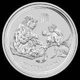 2016 Australia 1/2 oz Silver Lunar Monkey