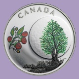 2018 Canada 1/4 oz Silver $3 Thirteen Teachings Raspberry Moon