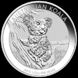 Australian Koala 1/2 oz Silver 2015