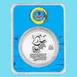 2021 Niue 1 oz Silver Sonic the Hedgehog 30th Anniversary (In Holder)